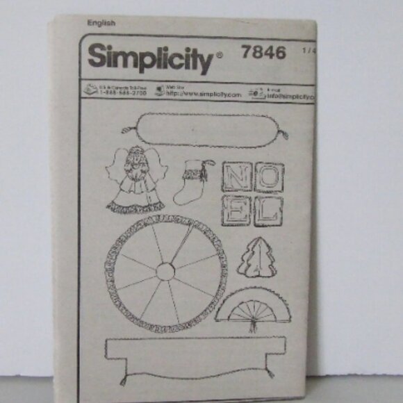 Christmas decoration sewing pattern Simplicity uncut vintage Xmas craft angel - Picture 6 of 9